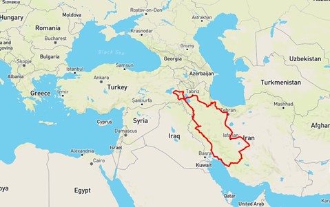 iran motorcycle tour